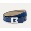 Bracelet Montblanc M logo cuir bleu taille ajustable