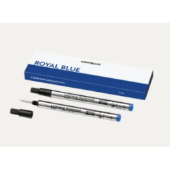 2 recharges pour rollerball Legrand (F) Bleu Royal