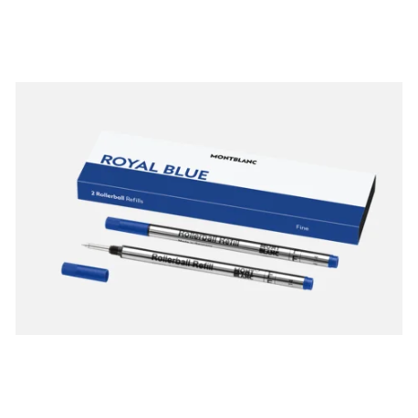 2 recharges pour rollerball (F) Bleu Royal