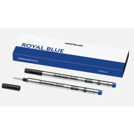 Recharges pour rollerball (M) Bleu Royal X2