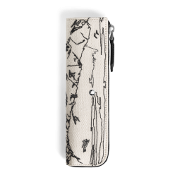 ETUI 1 STYLO HAPPY HOLIDAY ZIPPE IVOIRE