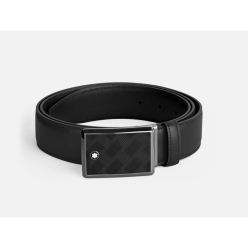 Ceinture 35 mm en cuir noir