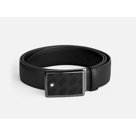 Ceinture 35 mm en cuir noir