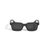 Lunettes de soleil rectangulaires avec monture en acétate noire